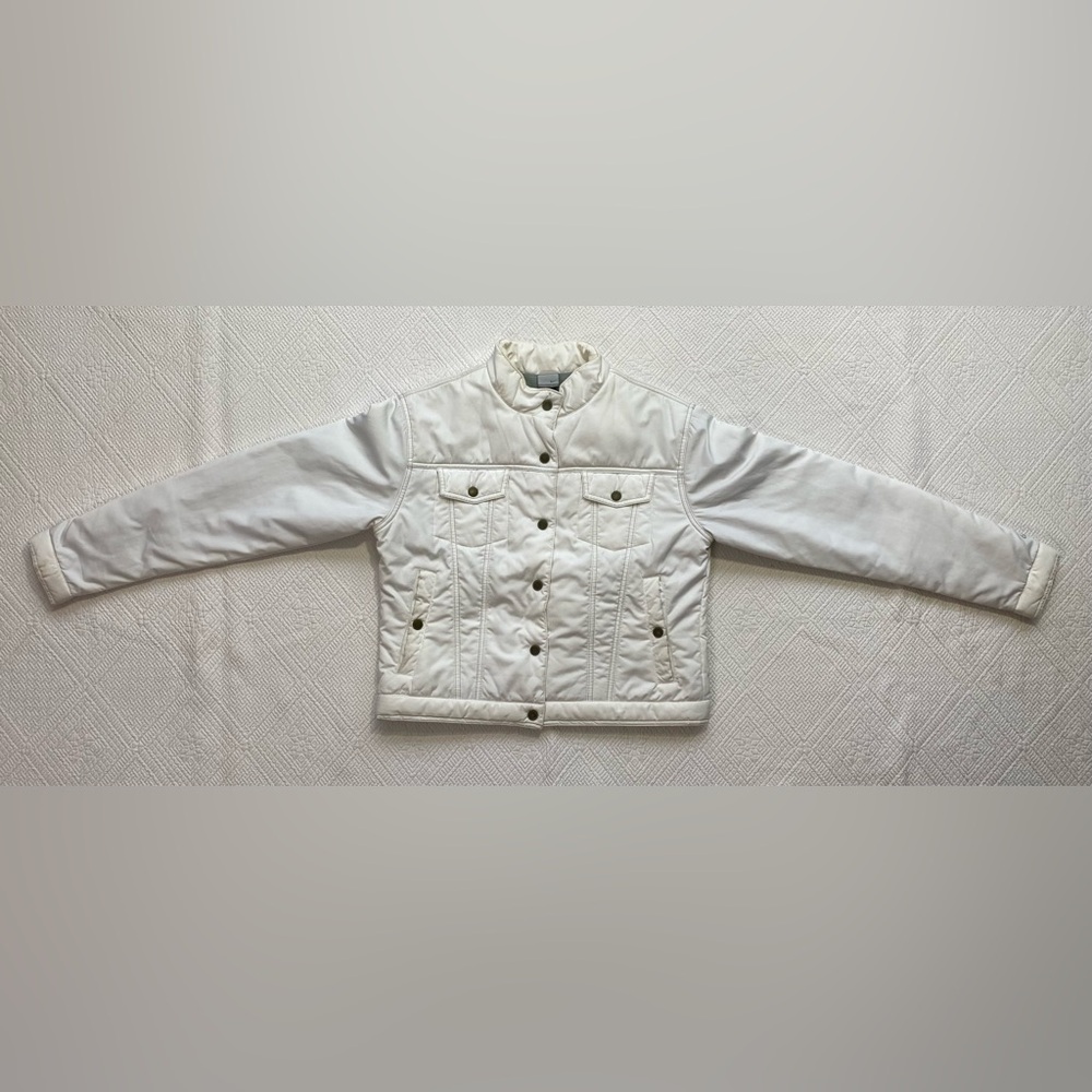 Y2K Nike white puffer jacket
